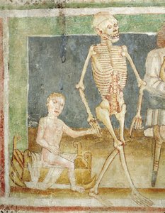 Dødedansen: Døden og barnet, 1490 swed